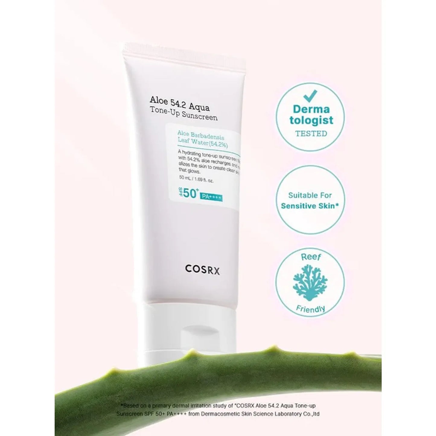 Cosrx – Aloe 54.2 Aqua Tone-up Sunscreen SPF 50+ PA++++ 50ml