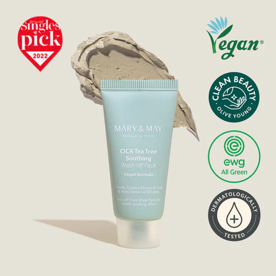 Mary & May - Cica Tea Tree Soothing Wash Off Mask 30g