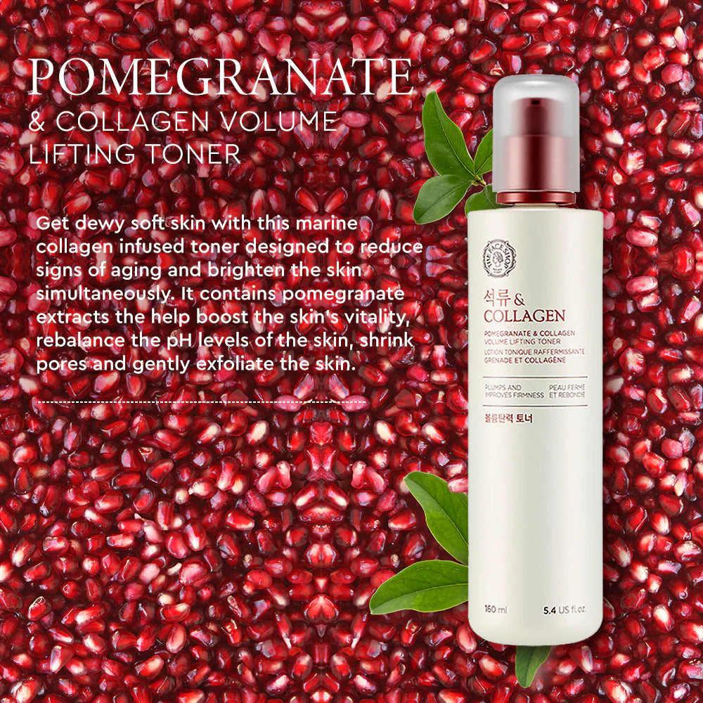 The Face Shop - Pomegranate & Collagen Volume Lifting Toner 160ml