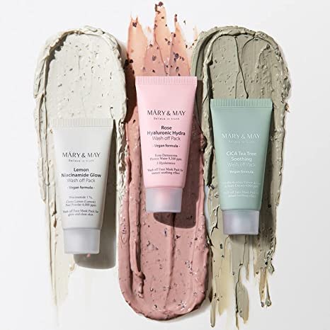 Mary & May - Lemon Niacinamide Glow Wash Off Mask 30g