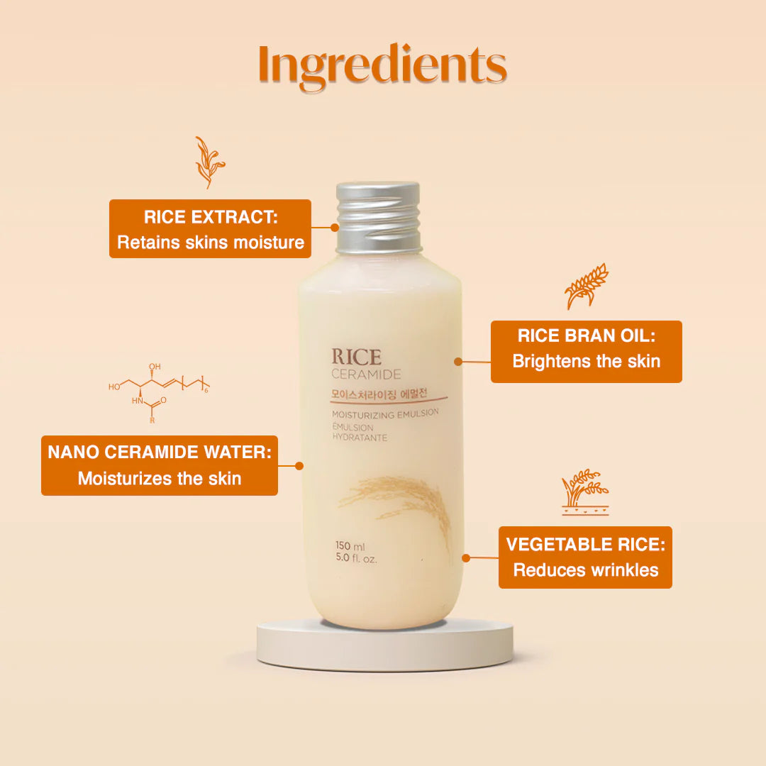The Face Shop - Rice Ceramide Moisturizing Emulsion 150ml