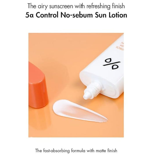 Dr. Ceuracle – 5a Control No Sebum Sun Lotion SPF50+PA++++ 50ml
