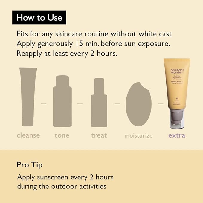 Haruharu Wonder - Black Rice Moisture Airfit Daily Sunscreen 50ml (Velvet Finish)