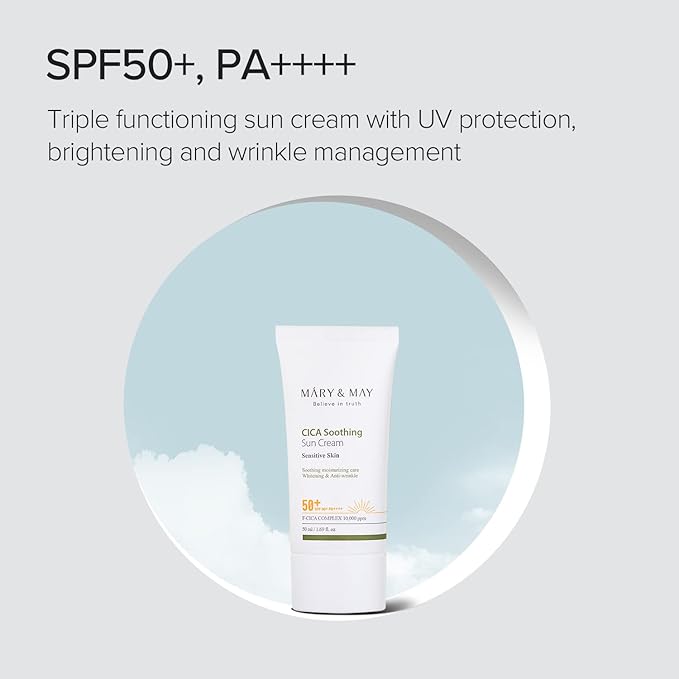 Mary & May – Cica Soothing Sun Cream 50ml