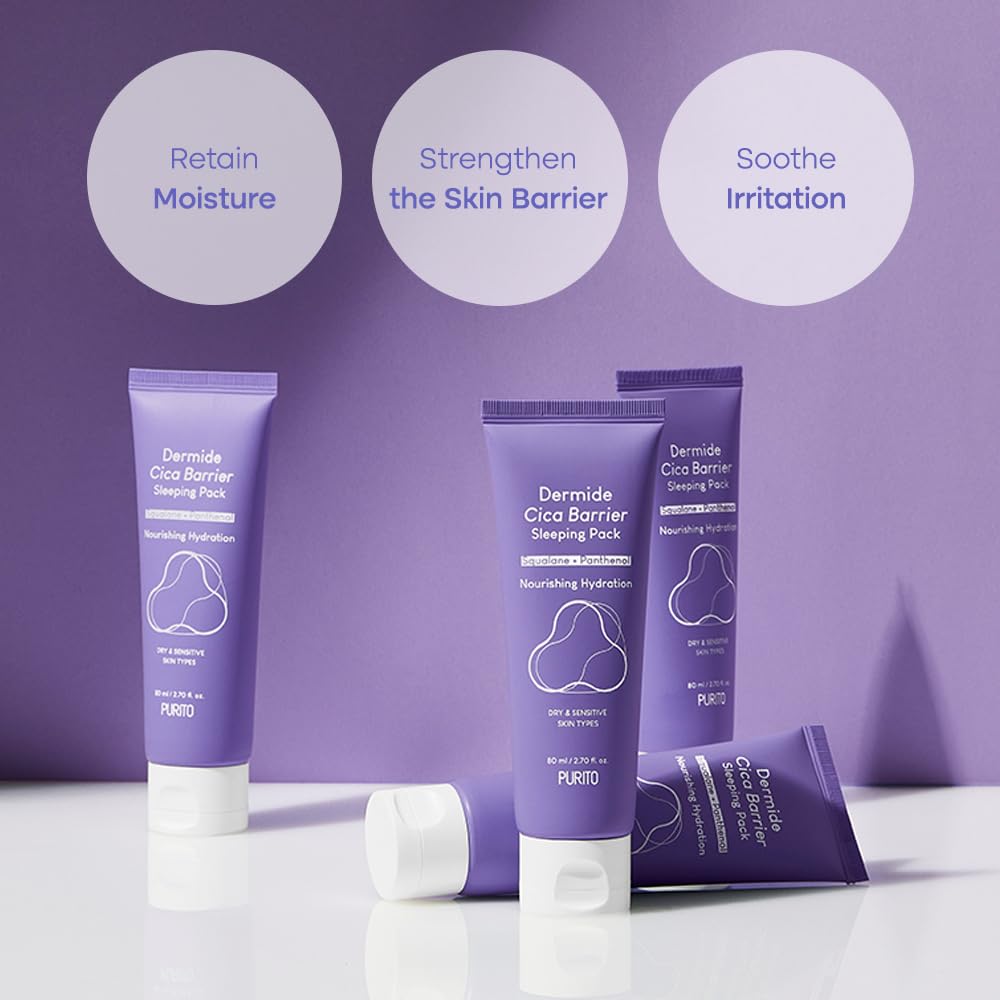 Purito - Dermide Cica Barrier Sleeping Pack 80ml