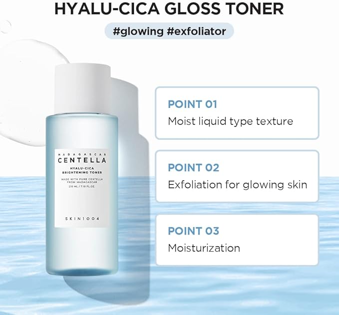 Skin1004 - Madagascar Centella Hyalu-Cica Blue Brightening Toner 210ml