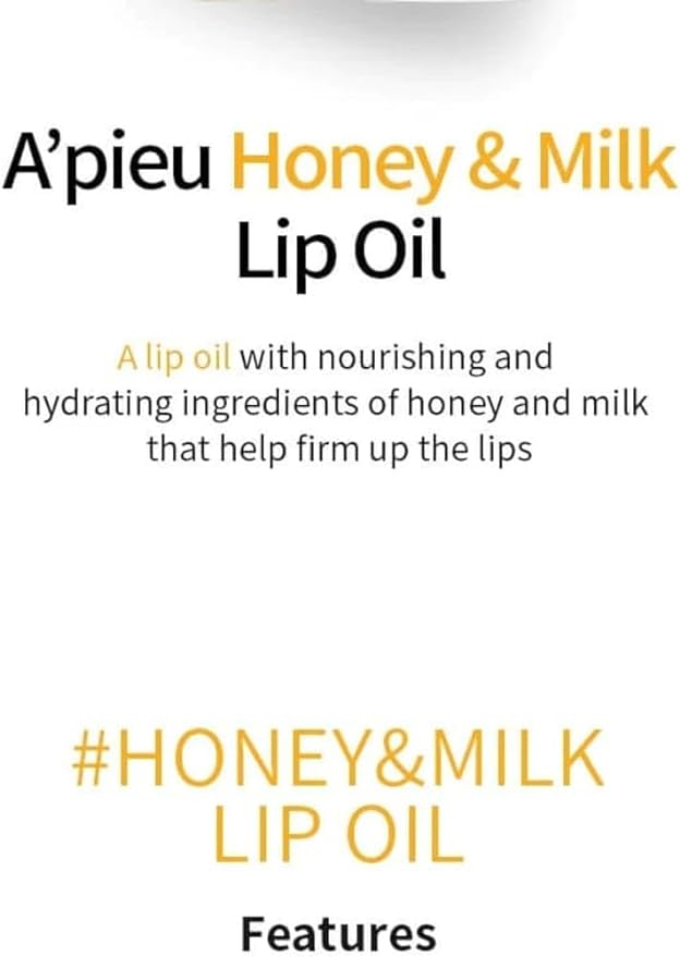 A'pieu - Honey & Milk Lip Oil 5g