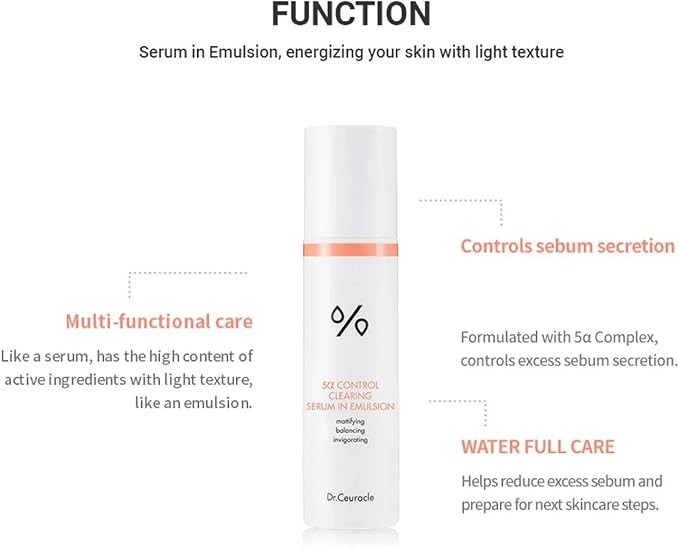 Dr.Ceuracle – 5α Control Clearing Serum in Emulsion 100ml