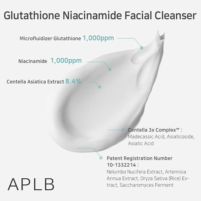 APLB – Glutathione Niacinamide Facial Cleanser 80ml