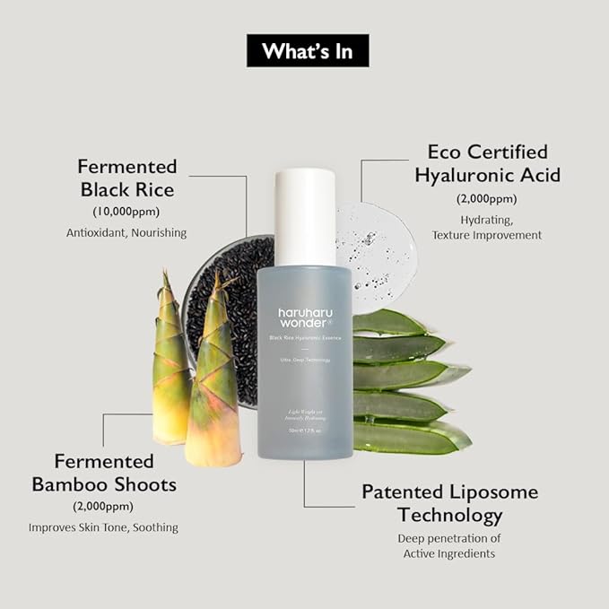 Haru Haru Wonder - Black Rice Hyaluronic Essence 50ml