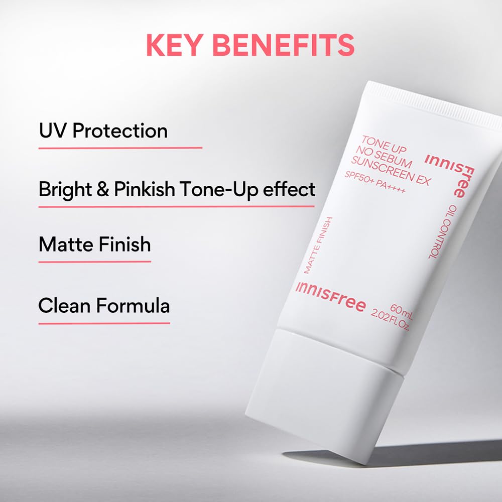 Innisfree - Toneup No sebum Sunscreen Ex 60ml