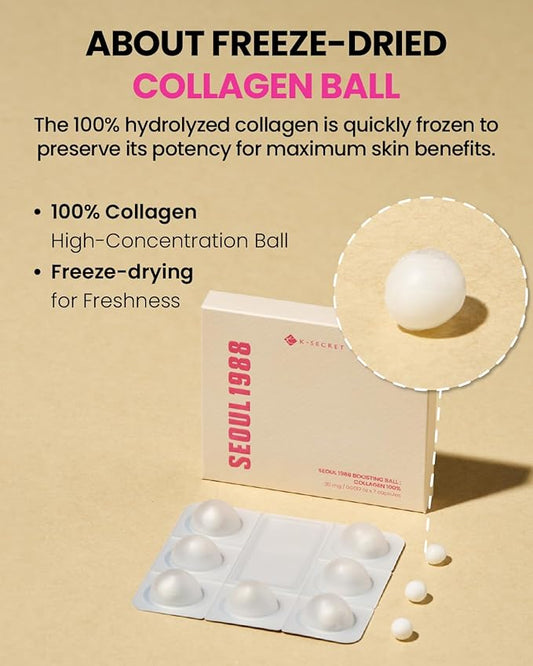 K-secret – Seoul 1988 Boosting Ball: Collagen 100% Capsule 7ea