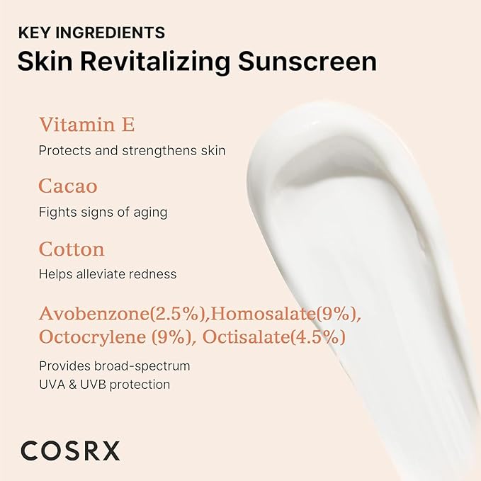 Cosrx – Vitamin E Vitalizing Sunscreen SPF50+ 50ml