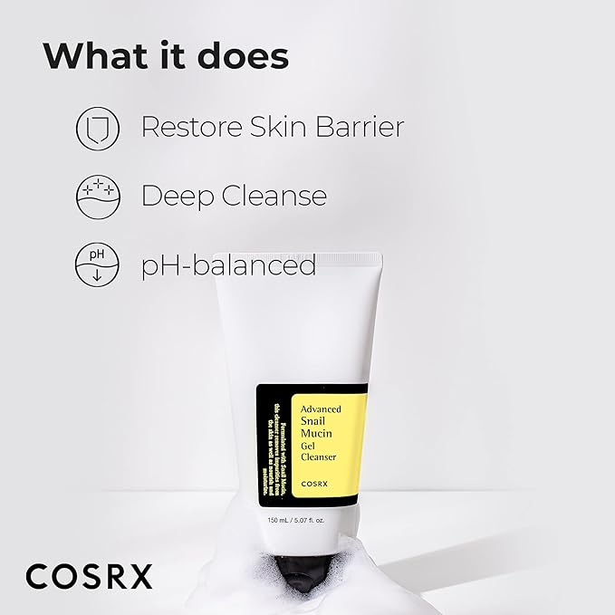 Cosrx – Advanced Snail Mucin Gel Cleanser 150ml