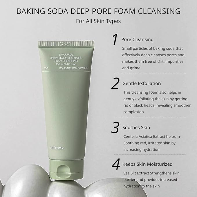 Celimax – Baking Soda Deep Pore Foam Cleansing 150ml