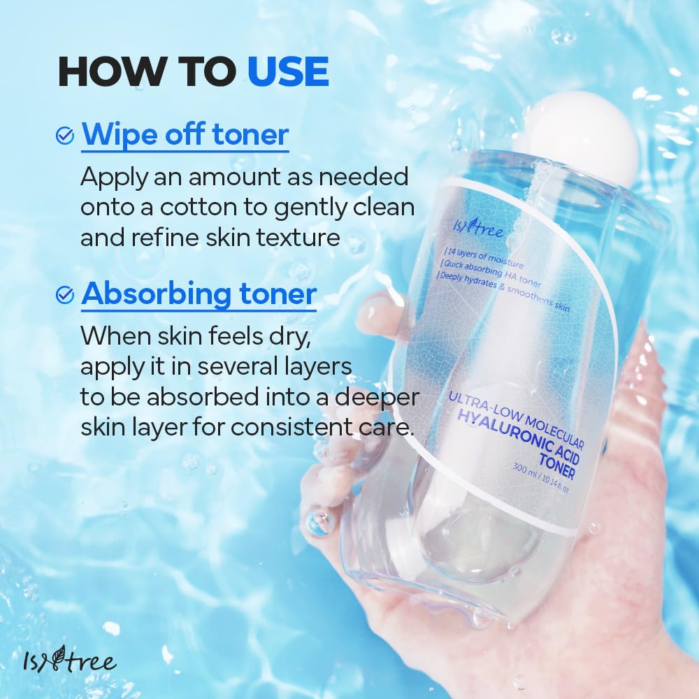 Isntree – Ultra-Low Molecular Hyaluronic Acid Toner 300ml