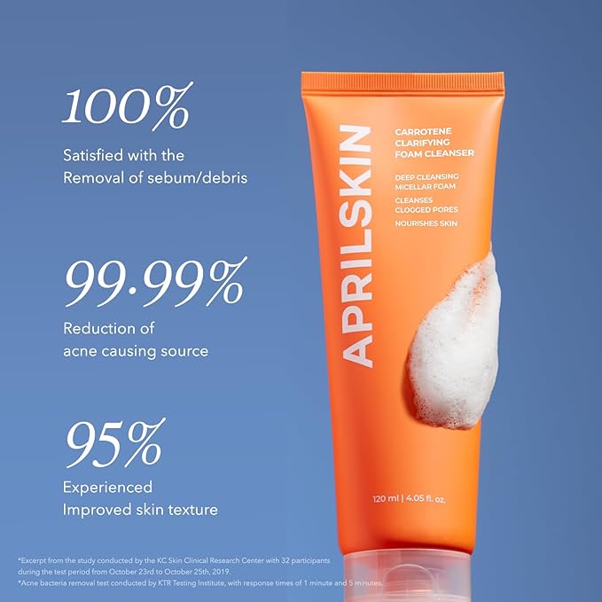 April Skin – Carrotene Clarifying Foam Cleanser 120ml