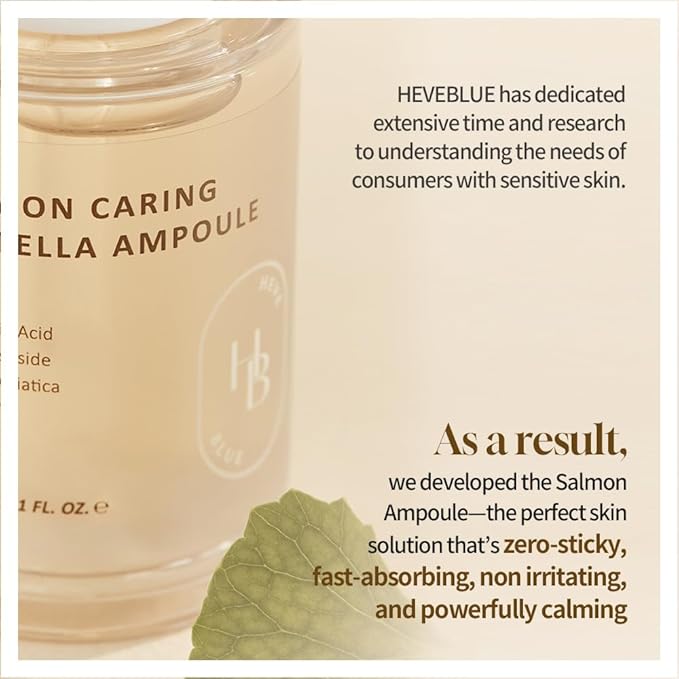 Heveblue – Salmon Caring Centella Ampoule Salmon-PDRN 10,000ppm 30ml