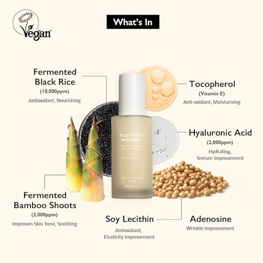 Haru Haru Wonder - Black Rice Hyaluronic Anti-Wrinkle Serum 50ml