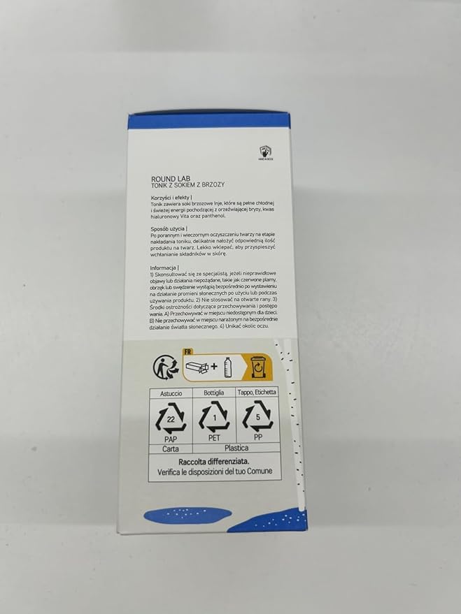Round Lab – Birch Juice Moisturizing Toner 30ml