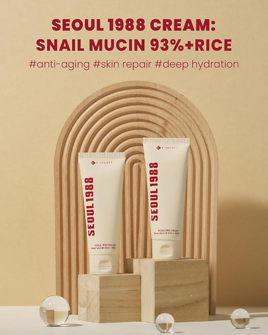K-Secret – Seoul 1988 Snail Mucin 93% + Rice Cream 100ml