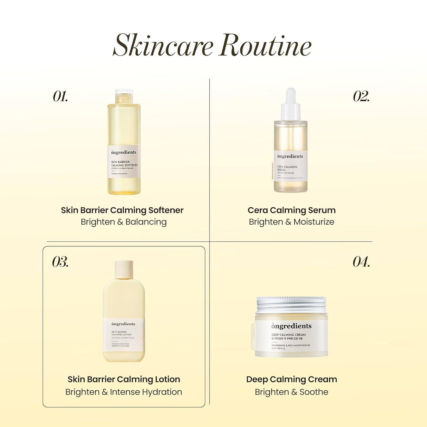 Ongredients – Skin Barrier Calming Lotion 220ml