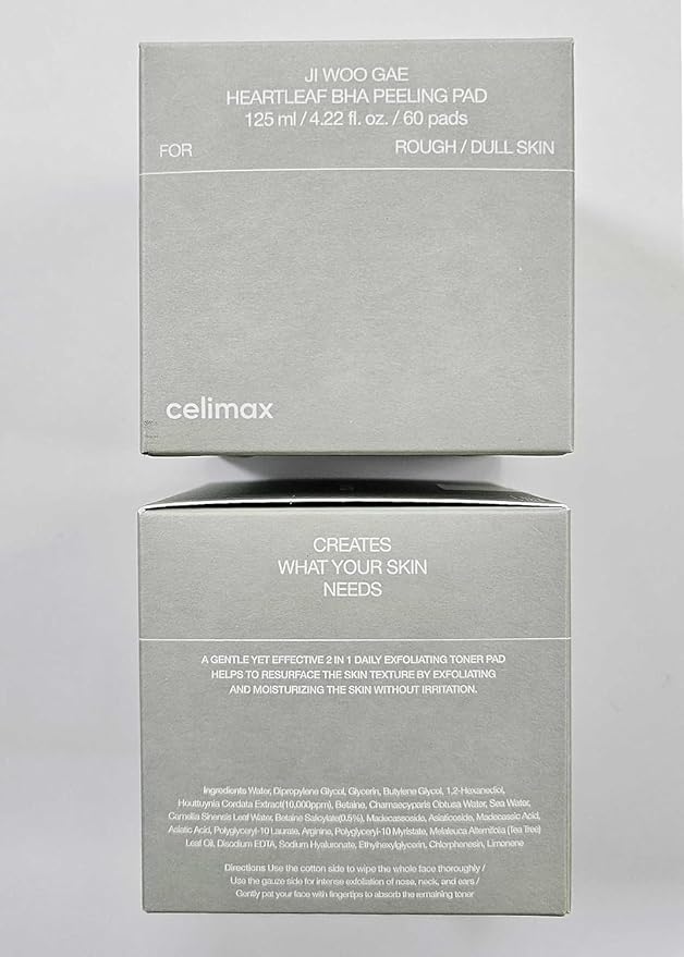 Celimax – Ji Woo Gae Heartleaf BHA Peeling Pad 125ml 60 pcs