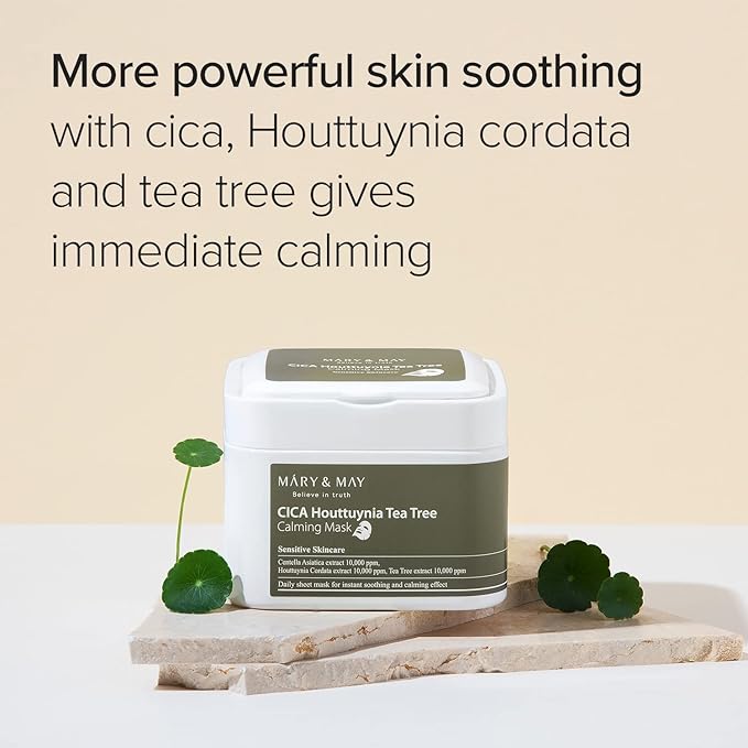 Mary & May - Cica Houttuynia Tea Tree Calming Mask 30EA