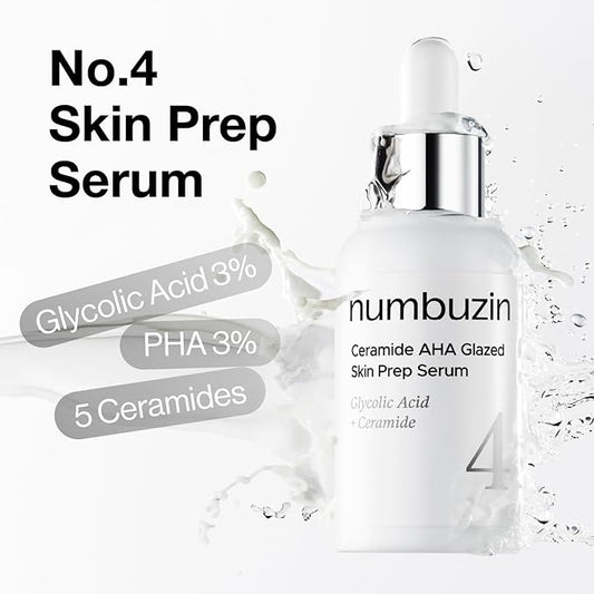 Numbuzin – No.4 Ceramide AHA Glazed Skin Prep Serum 30ml