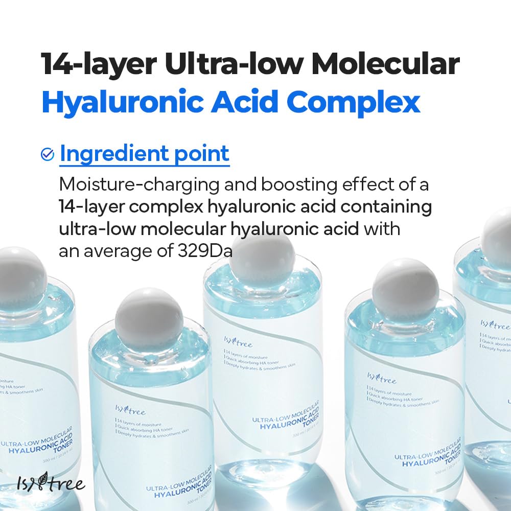 Isntree – Ultra-Low Molecular Hyaluronic Acid Toner 300ml