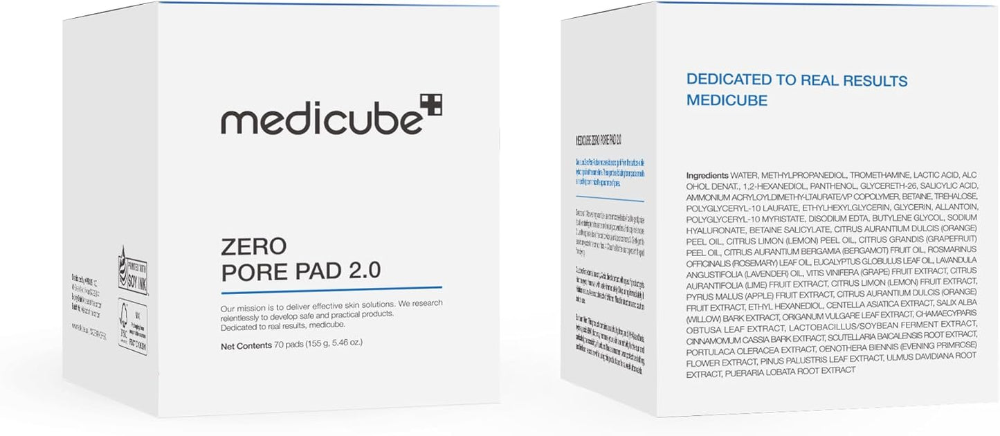 Medicube – Zero Pore Pad 2.0 (70 Pads) 155g