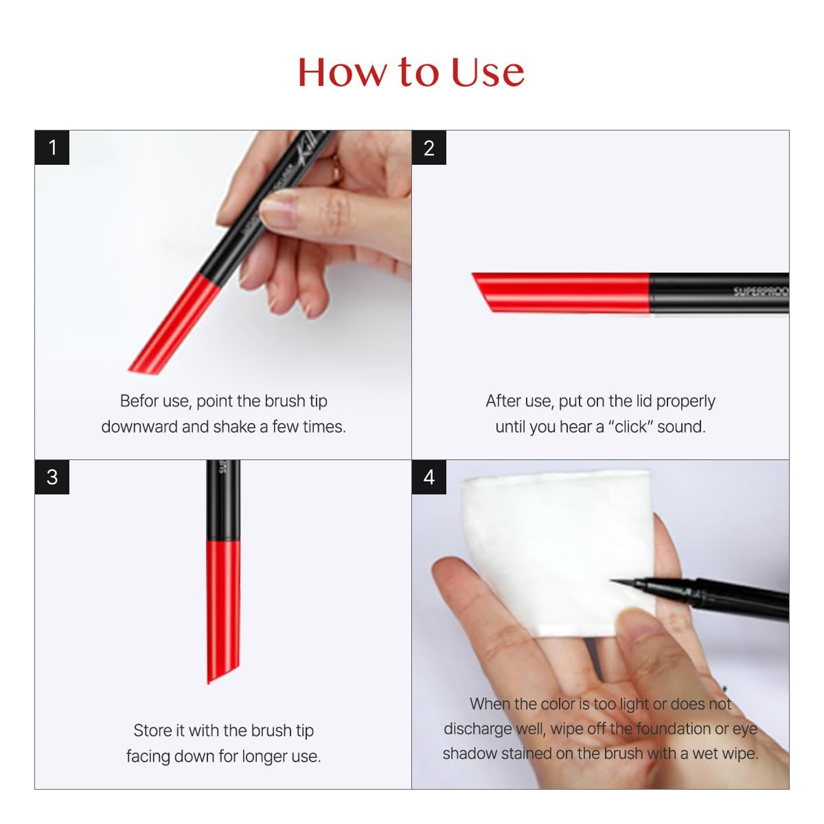 Clio – Superproof Pen Liner 01 Black