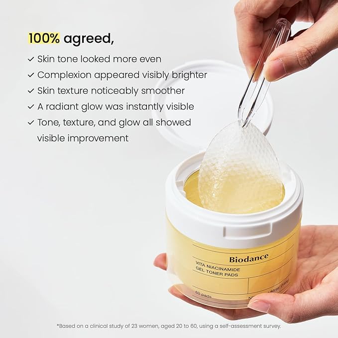 Biodance – Vita Niacinamide Gel Toner Pad (60ea)