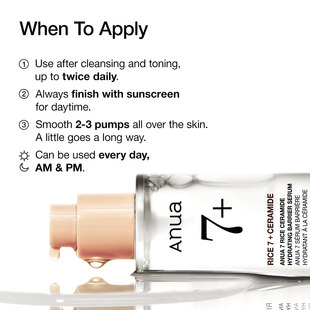 Anua – 7 Rice Ceramide Hydrating Barrier Serum 50ml