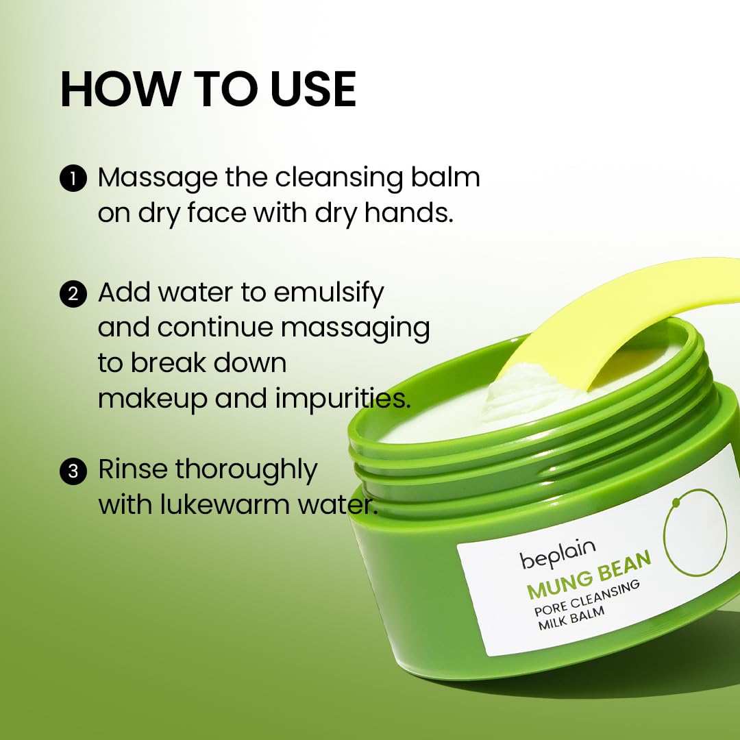 Beplain – Mung Bean Pore Grinding Cleansing Balm 100ml
