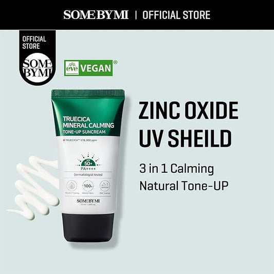 Some By Mi - Truecica Mineral Calming Tone-Up Suncream SPF 50+ PA++++ 50ml