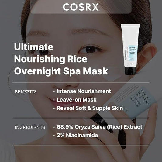COSRX - Ultimate Nourishing Rice Overnight Spa Mask 60ml