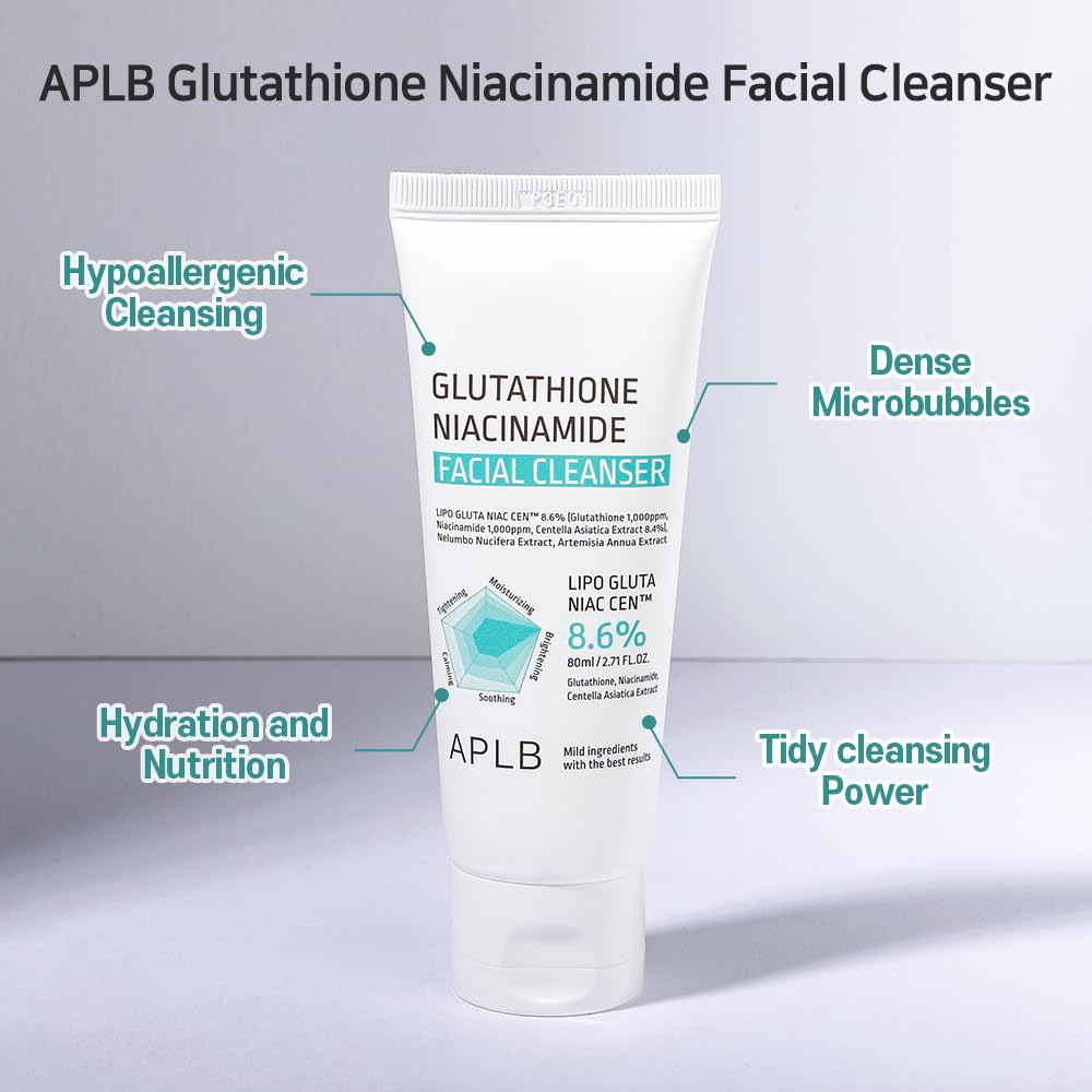 APLB – Glutathione Niacinamide Facial Cleanser 80ml