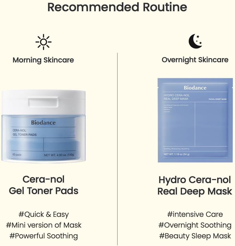 Biodance – Cera- Nol Gel Toner Pad 60