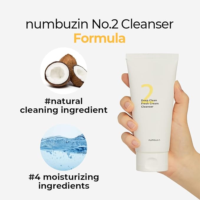 Numbuzin - No.2 Deep Clean Fresh Cream Cleanser 120ml