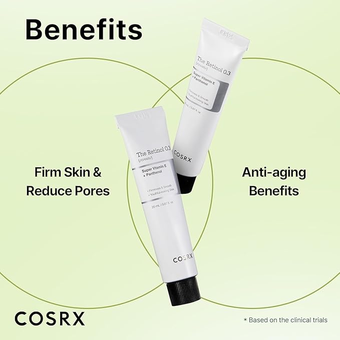 Cosrx – The Retinol 0.3 Super Vitamin E +Panthenol Cream 20ml