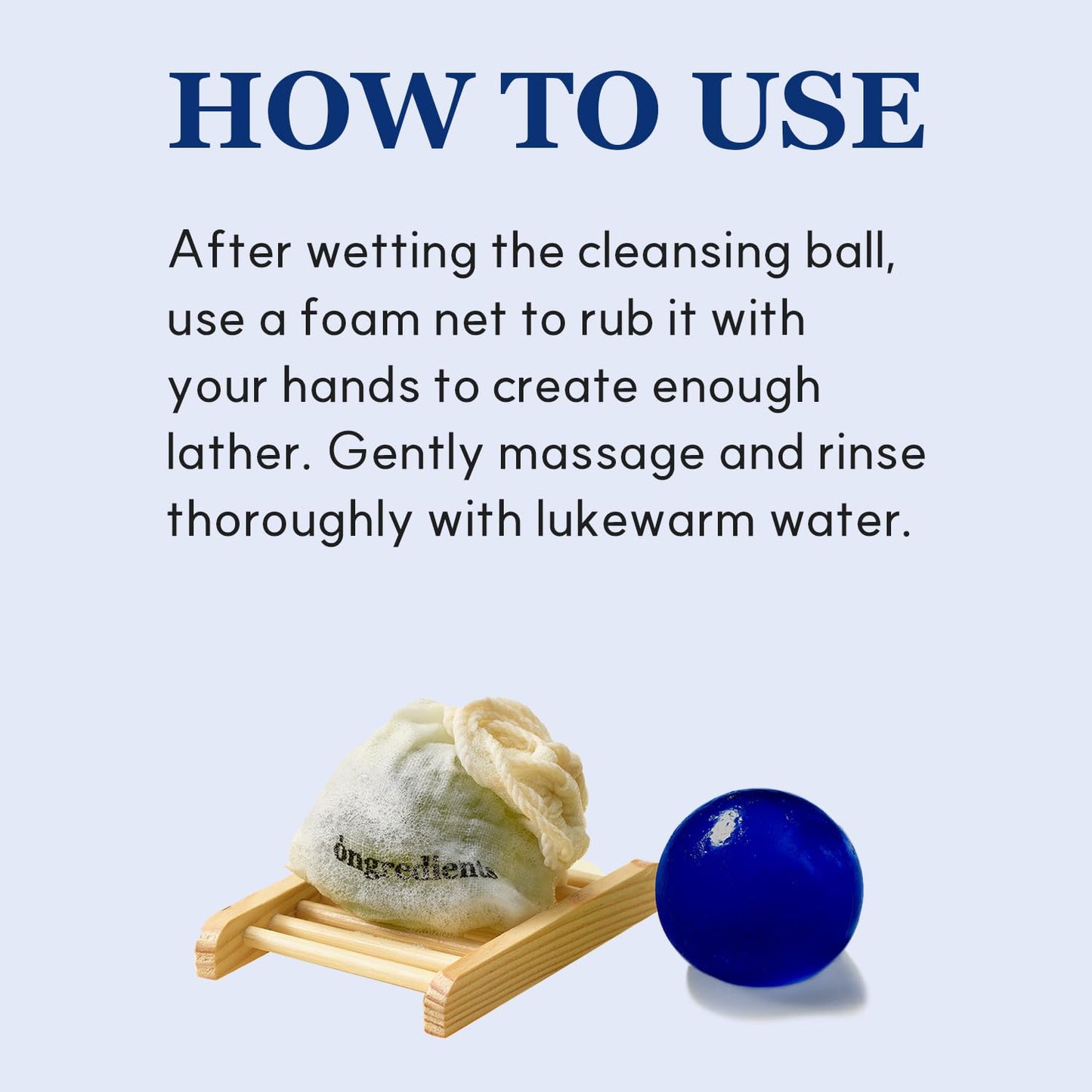 Ongredients – Butterfly Pea Cleansing Ball 110g
