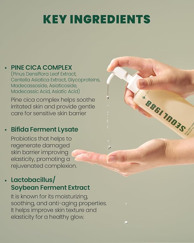 K-Secret – Seoul 1988 Pine Cica 1% + Probiotics Cleansing Oil 200ml