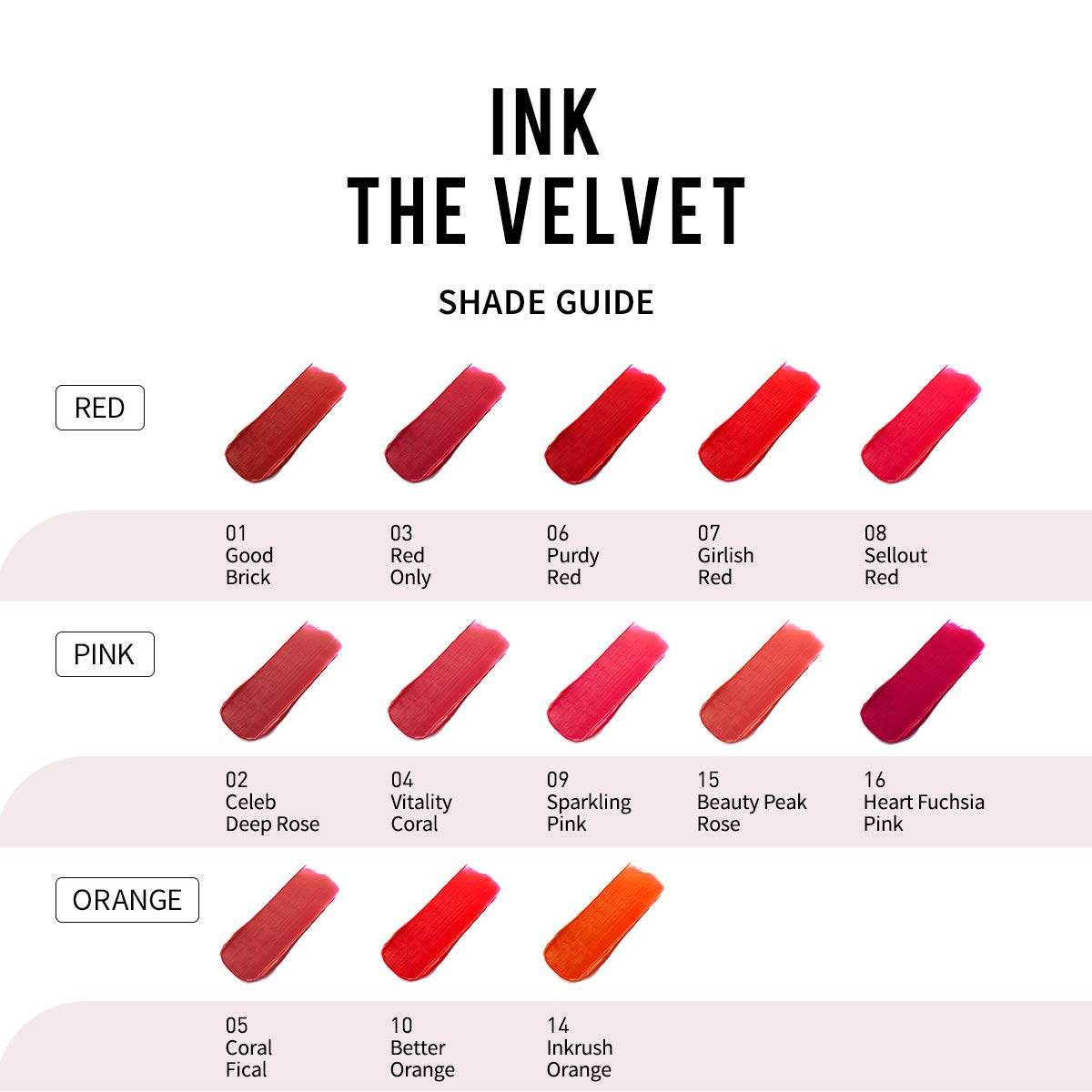 Peripera – Ink Velvet No. 16 Heart Fuchsia Pink