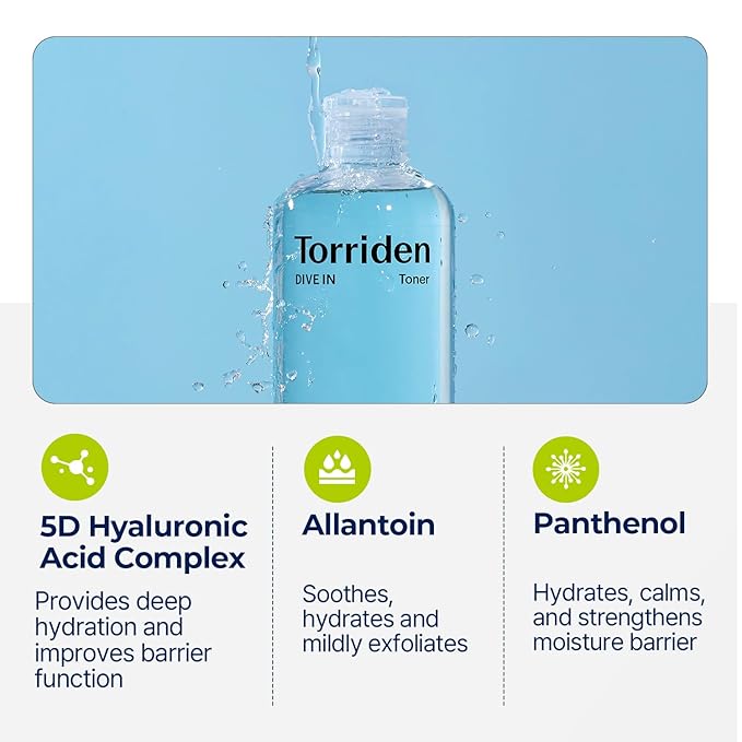 Torriden – DIVE-IN Low molecule Hyaluronic acid Toner 300ml