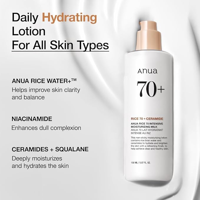Anua – Rice 70 Intensive Moisturizing Milk 150ml