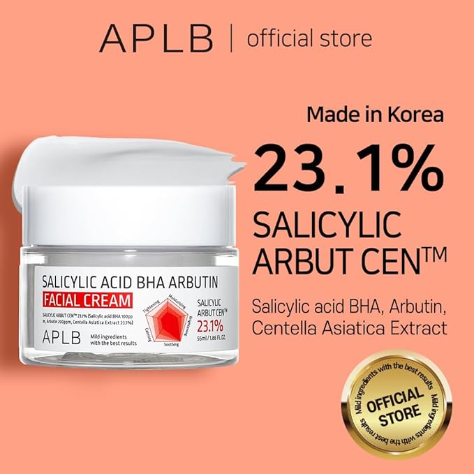 APLB – Salicylic Acid BHA Arbutin Facial Cream 55ml