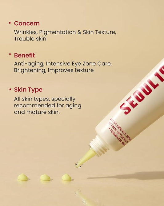 K-Secret – Seoul 1988 Retinal Liposome 4% + Fermented Bean Eye Cream 30ml