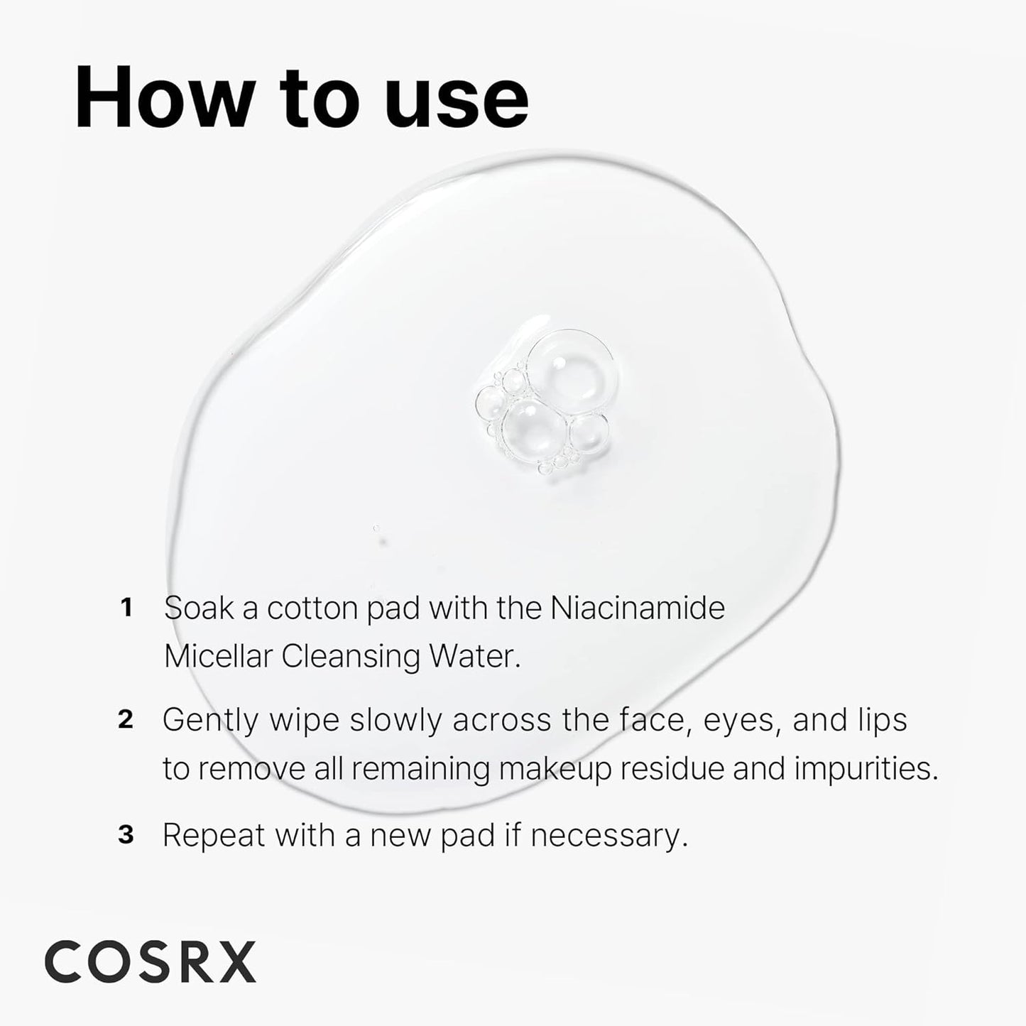 Cosrx – Low pH Niacinamide Micellar Cleansing Water 400ml