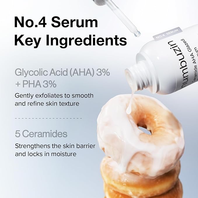 Numbuzin – No.4 Ceramide AHA Glazed Skin Prep Serum 30ml